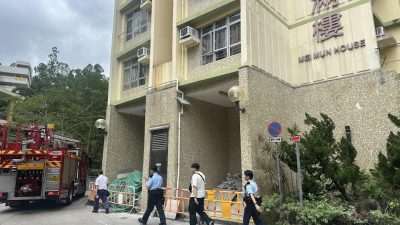 大圍美田邨單位傳異味　揭男子疑燒炭尋短　當場不治