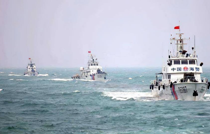 日本“獅子”號漁船今日非法進入釣魚島領海 中國海警艦艇警告驅離