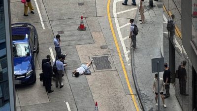 灣仔太原街平治撞女途人　傷者俯伏地上候援