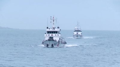 福建海警連兩日金門海域巡查　向金門漁船喊話畫面公開