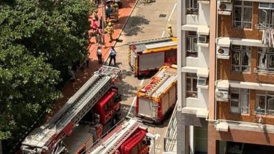 藍田邨藍碧樓單位疑爆炸　一女子四成燒傷送院