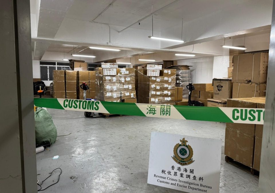 屯門工廈3個月前破獲私煙倉　海關揭死灰復燃　檢$3700萬貨拘一男