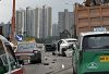 今日上午上水兩私家車相撞 至少二人傷