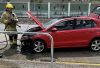 元朗私家車于鳳麒路車頭起火 司機棄車逃生