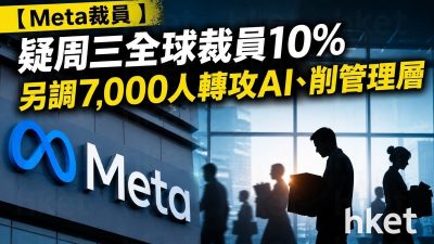【Meta裁員】疑周三全球裁員10%　另調7,000人轉攻AI、削管理層