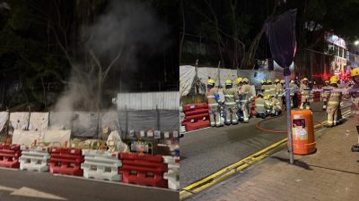 堅尼地城卑路乍街地盤疑起火冒煙　消防開喉戒備