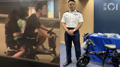元朗電動單車一載二飛馳　警拘18歲男涉危駕等6罪　或票控兩乘客