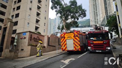 港島半山單位辦喜事點蠟燭　不慎打翻燒著雜物　幸無人受傷
