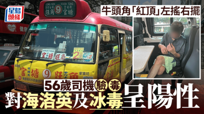 觀塘紅頂小巴行駛左搖右擺被截停 56歲司機涉毒駕被捕 4日內第3宗