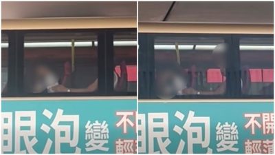 校服女生坐九巴 疑被後座背心男伸出「魔爪」掂胸非禮 網民怒斥「變態佬」