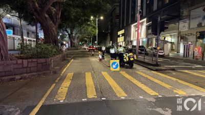 尖沙咀女途人過馬路　疑遭的士撞飛30米送院不治　六旬司機被捕
