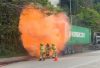 青衣載鋰電池貨櫃車冒煙　消防灌救突爆炸噴火球　幸無人傷