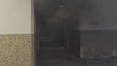 大埔廣福邨廣智樓單位失火　黑煙攻陷走廊