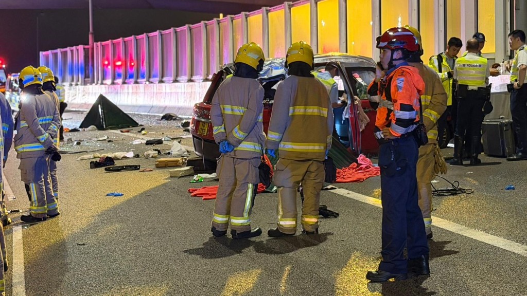 青沙公路奪命車禍｜兩死者為夫妻關係 男為休班消防員 隸屬觀塘消防局