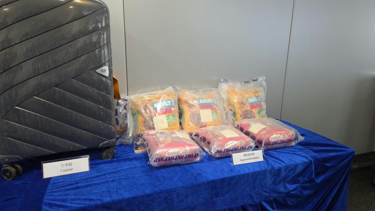 飛機豬│30歲內地商人意大利返港 行李放狗糧藏市值$980萬K仔 涉販毒被捕