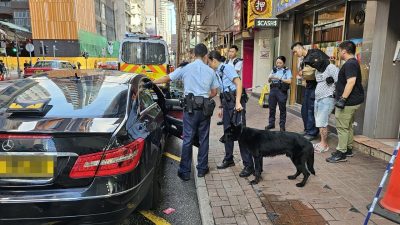 衝鋒隊旺角截查可疑平治檢氣槍 40歲本地男涉管有仿製槍械罪被捕